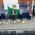 Mp Faith Muthambi (left) and mayors during the launch of Vhembe food bank