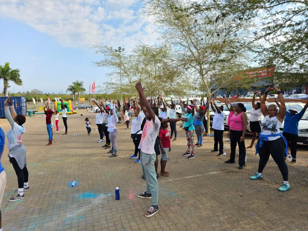 Part of the activities during the autism day organised by Vutlhari's Voice Foundation and Arthur's Fitness Gym